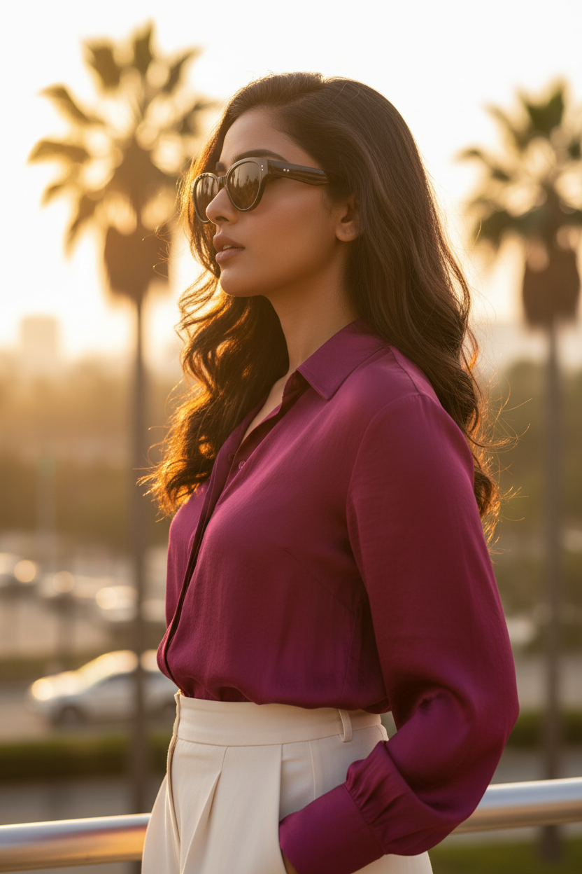 Black Frame - Side Profile Golden Hour