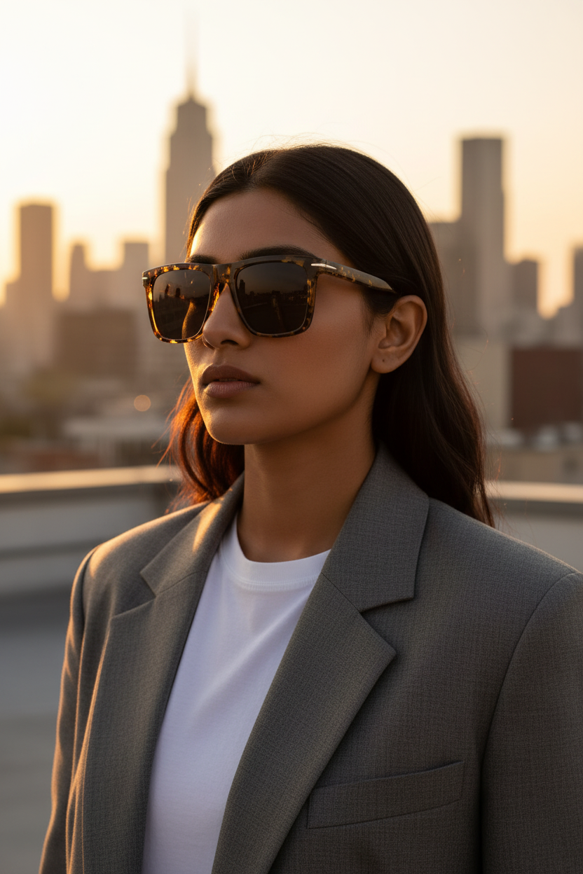 Indian Female Model Tortoiseshell Frame