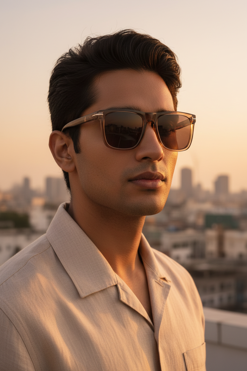 Indian Male Model Brown Frame Corrected